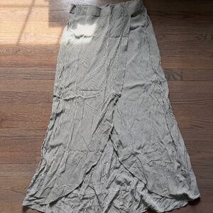 Kettle Black striped maxi skirt